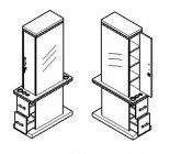 SALON STATION - DOUBLE MIRROR STATION